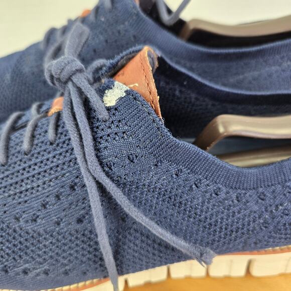 Cole Haan Mens 12M ZeroGrand Navy Stitchlite Casual Wingtip Oxford Daily Sneaker main image 6